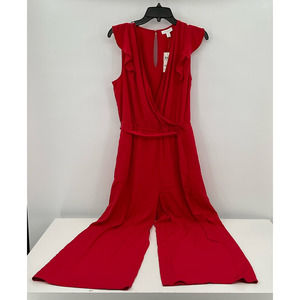 Charter Club Red Jumpsuit Womens Size 14‎